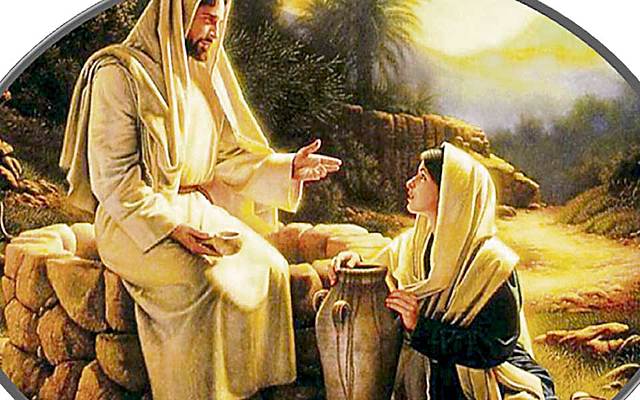 Jesús habla con la samaritana