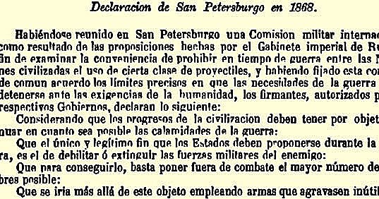 Declaración de San Petersburgo