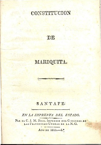 Constitución de Mariquita.