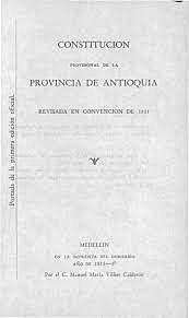 Constitución provincial de la Provincia de Antioquia.