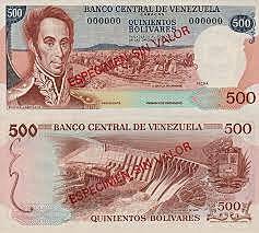 billetes de territorio colombiano