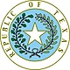Seal of the republic of texas colorized