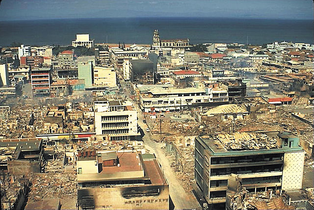 El terremoto de 1972 que devasto Managua.