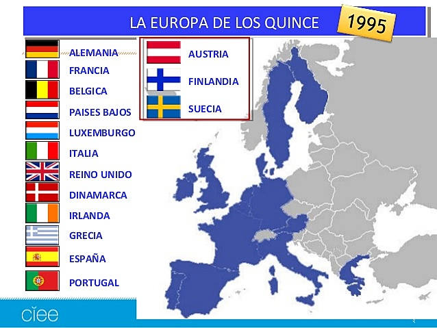 Quarta ampliació: l'Europa dels quinze