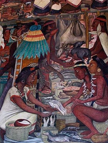 YA EXISTÍAN LOS PRIMEROS COMERCIANTES Y SE HABLABA DE LOS PRIMEROS TIANGUIS.