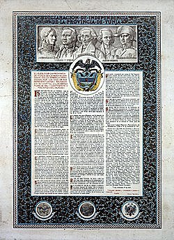 Constitución de la República de Tunja.