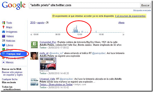 GOOGLE LANZA LAS BÚSQUEDAS EN TIEMPO REAL.