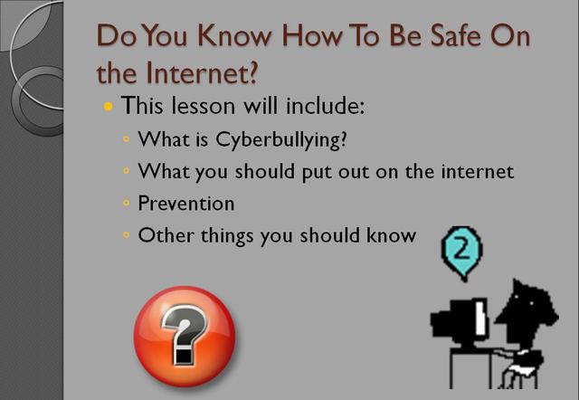 Powerpoint for Internet Safety