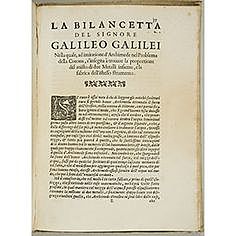 La Balancitta por Galileo Galilei (1585-1586)