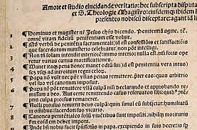 Las 95 tesis de Martín Lutero