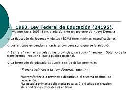 Ley 24195 Federal de Educación
