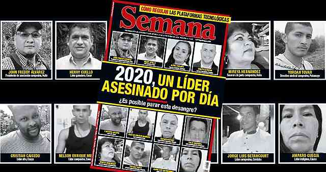 Asesinato líderes sociales