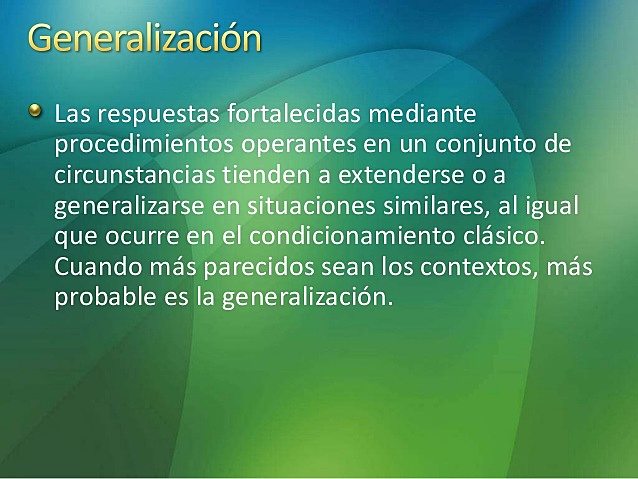 generalizacion Oleary y Prabman