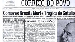 O suicídio de Getúlio Vargas, em 24 de agosto de 1954,* provocou uma comoção nacional.