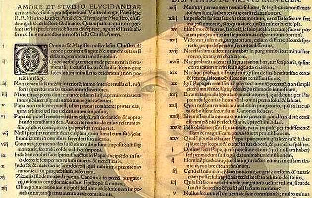 Las 95 Tesis de Martín Lutero