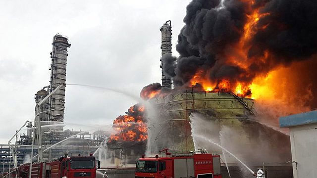 Explosiones de la fábrica petroquímica de Jilin