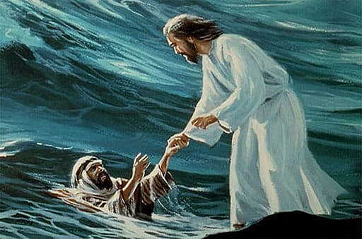 Jesus walks on water!