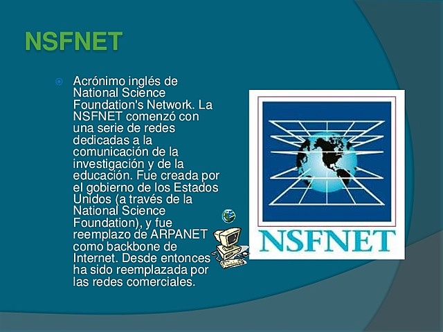 NSFNET fue eliminada del servicio activo