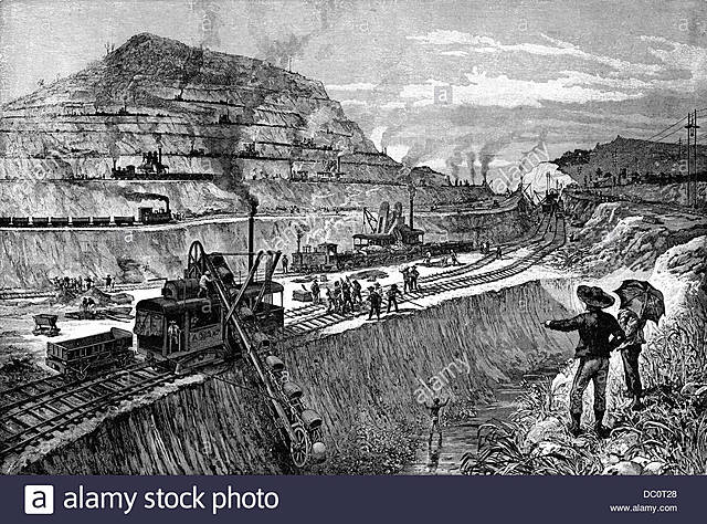 Construcción primera excavadora “de viento”,