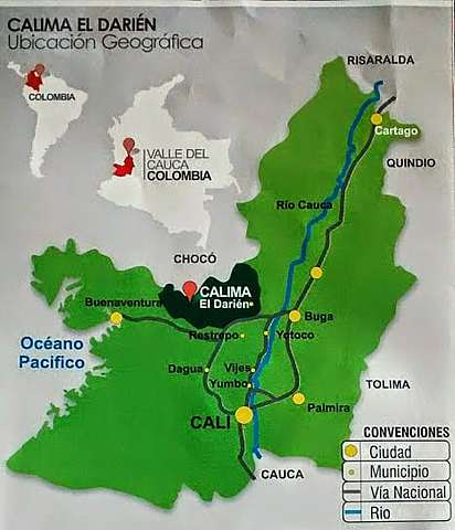 Espacio geográfico de la cultura calima.