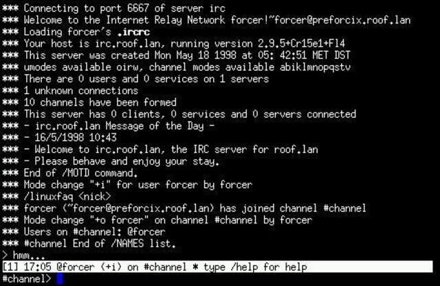 IRC primer chat