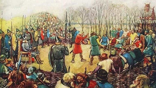 The first Althing (Viking's parliament) held