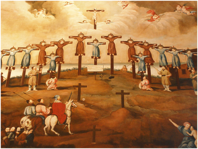 First official presecution of Christians in Japan