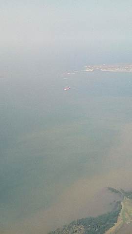 me subí por primera vez a un avion