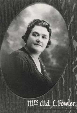 Lilian Fowler is Newtown's and Australia's first woman Mayor.