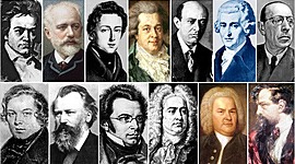 Timeline: COMPOSITORES FAMOSOS