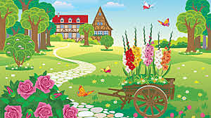 Esa tarde, cuando los niños entraron en el jardín: