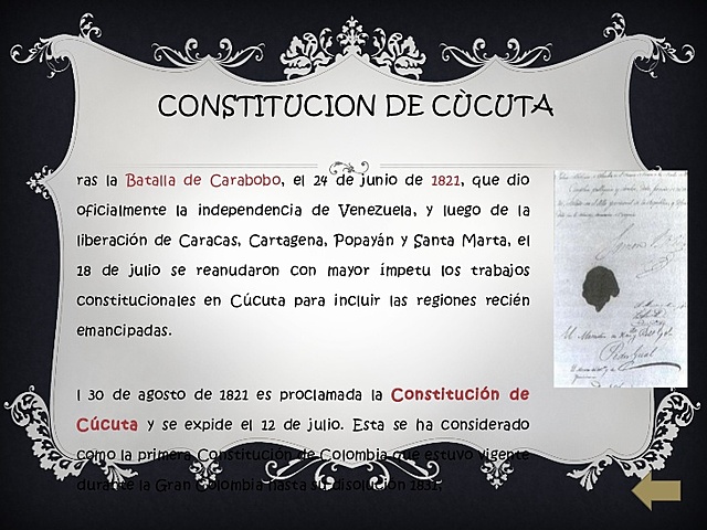 CONSTITUCIÓN DE CÚCUTA 1821