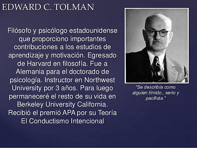 Teoría de la personalidad de Edward C. Tolman