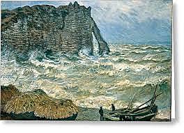 Stormy Sea in Étretat