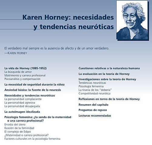 KAREN HORNEY (1885-1952) TEORÍA NEOPSICOANALÍTCA - NECESIDADES Y TENDENCIAS NEURÓTICAS