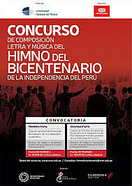 El general San Martín convoca a un concurso público para elegir la Himno Nacional del Perú