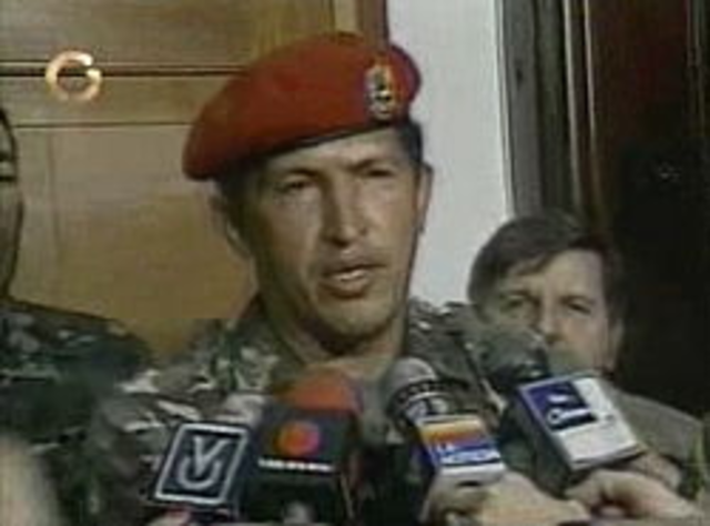 Military coup d'état lead by Hugo chavez [Social]