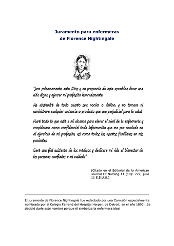 Juramento de Enfermería