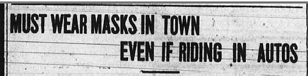 Out driving? In city limits you must wear your mask