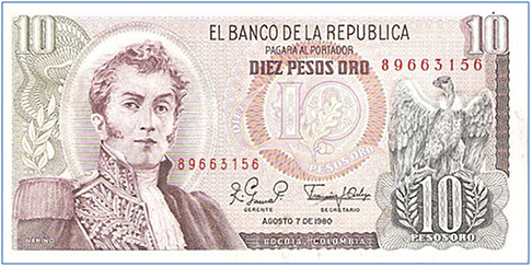 Billete de 10 pesos