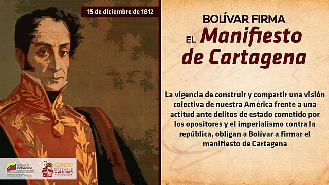 Manifiesto de Cartagena de Simón Bolívar