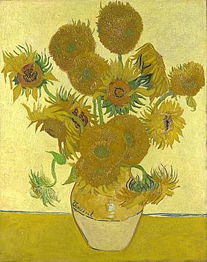 Vase with Twelve Sunflowers