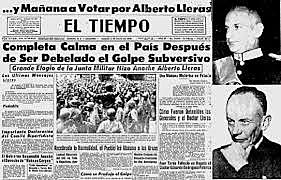 Alberto Lleras Camargo ganador de las elecciones en Colombia