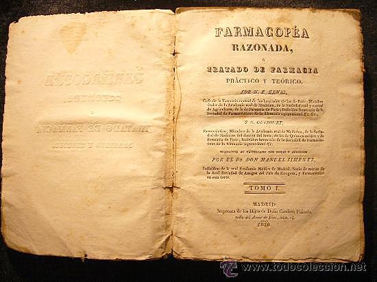 Publicacion de la Primera farmacopea