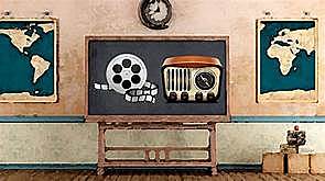 Uso de radio y televisión en la educación.