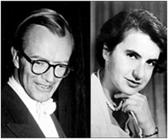 Rosalind Franklin y Maurice Wilkins