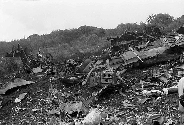 Destrucción del avión del vuelo 203