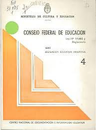 Ley 19682/72 Creación del Consejo Federal de Educación