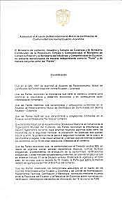 Addendum al Acuerdo de Reconocimiento Mutuo de Certificados de Conformidad con norma Ecuador-Colombia (diciembre 2015) Vigente