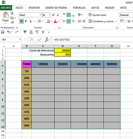 base de datos inicial